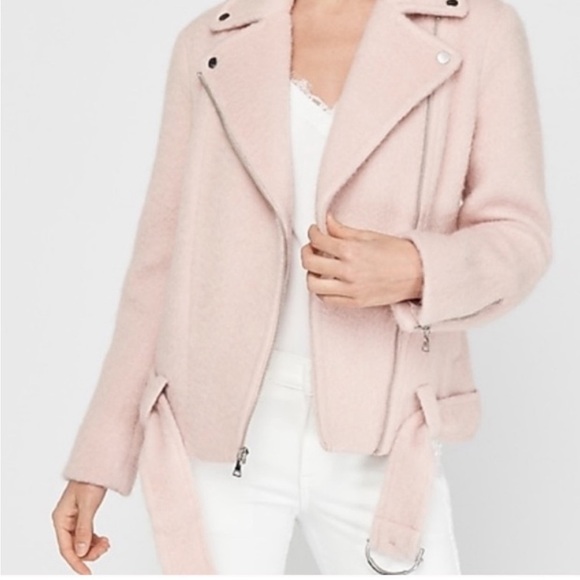 Express wool blend pink blazer coat size XS - Picture 2 of 13